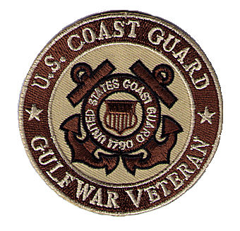 United States Coast Guard GULF WAR VETERAN 3" DESERT TAN patch US U.S USCG 